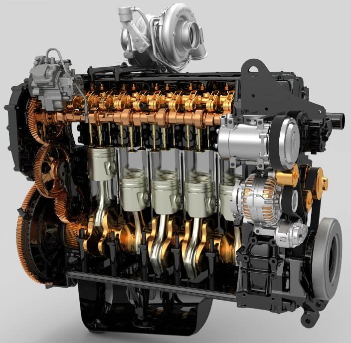 MAGNUM - motor, který má větší sílu - Motor nové generace o objemu 8,7 l - Common Rail s elektronickým řízením - Efektní systém úpravy spalin SCR - Snížené jmenovité otáčky na 2000 1/min - Vysoká