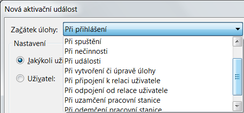 Perzistentní mechanismy Plánovač úloh - taskschd.