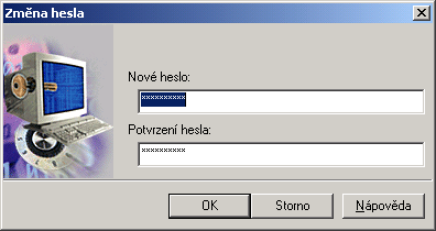 KASPERSKY AV CONTROL CENTRE Toto okno (viz Obr. 64) se používá pro zadání a změnu hesla. Do řádku "Nové heslo" napište vaše heslo a potvrďte jej v řádku "Potvrzení hesla". Obrázek 64.