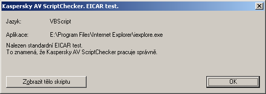 KASPERSKY AV SCRIPT CHECKER