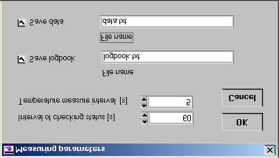 Uživatelská příručka programu JulaboChiller 80 Nastavení parametrů (Measure setting) - Na vyvolaném panelu (viz obr. A.