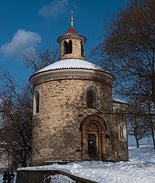 Rotunda na hoře Ŕíp Románské stavby Románská věž Jemnice Podolí Kostel v Mohelnici nad Jizerou Rotunda sv.