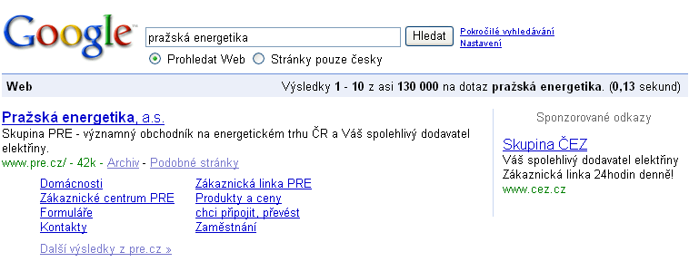 Vlastní brand a konkurence Chraňte svůj brand Pokud nehcete, aby někdo zobrazoval reklamu při hledání slova, které je vaší obchodní známkou, Google umožnuje takové inzerci zamezit.