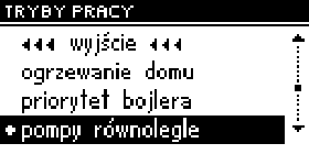 V tomto režimu je práce ventilátoru a podavače omezená hodnotou teploty 62 stupňů na kotli, protože musí být tímto způsobem zajištěno, že nebude docházet k přehřívání kotle.