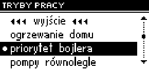 správných časů umožňuje správnou funkci kotle. II.7. Síla ventilátoru Tato funkce řídí otáčivou rychlost ventilátoru.