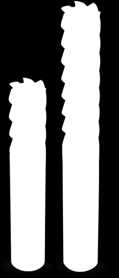 KARBIDOVÉ FRÉZY VÁLCOVÉ ČELNÍ 6 BŘITÉ DOKONČOVACÍ OR601 < 55 HRc < 1600 N/mm 2 ocel nerez litina OR602 hliník OR601.