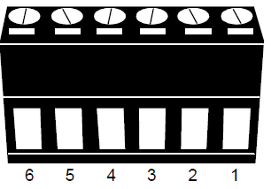 6-pin externí I/O konektor se svorkovnicí Konektor se svorkovnicí 6-pin 2 RS485-A RS485-A 3 RS485-B RS485-B 4 EXTERNÍ RELÉ COM 5 EXTERNÍ RELÉ NO 6 ALARMOVÉ VSTUPY