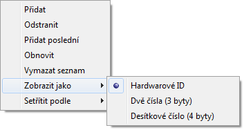 13 Po kliknutí na tlačítko dojde k otevření okna s uloženými bezkontaktními čipy (systém BOD), popřípadě uloženými hesly na základní DPS (viz Obr. 0).