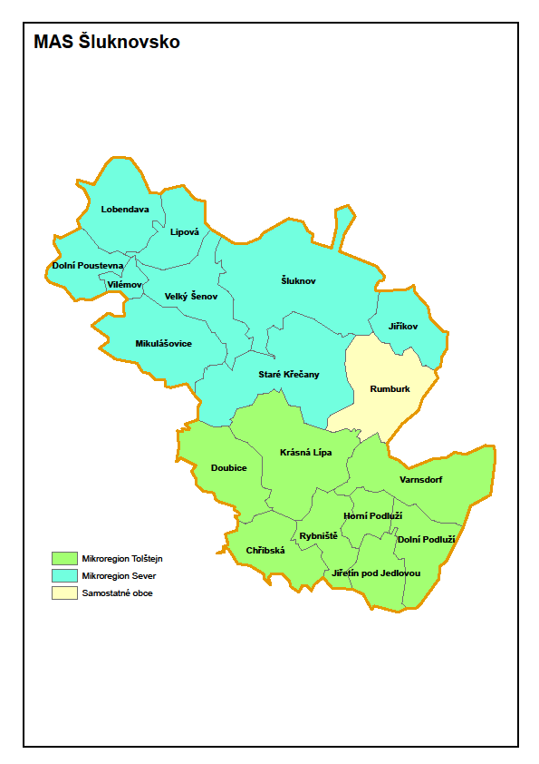 3. Území působnosti sdruţení Území Místní akční skupiny Šluknovsko zahrnuje všechna města a obce Šluknovského výběţku.