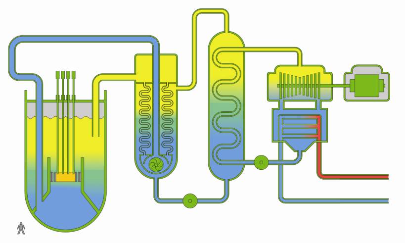 Rychlý reaktor chlazený sodíkem Steam Generator Heat?