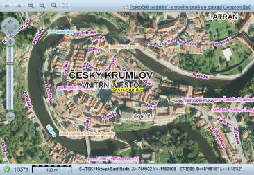 Síťové služby poskytované ČÚZK Transformační služby Popis služby Webová služba transformace souřadnic WCTS, která umožňuje pomocí transformačního modulu ETJTZU 2013 převádět digitální geoprostorová