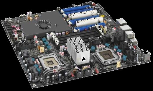 Mainboard či Motherboard slot pro procesoru RAM paměť - je základním hardwarem počítačů - propojuje komponenty počítače (CPU, patice RAM, HDD, ROM, ) pro disky - komponenty se připojují konektory