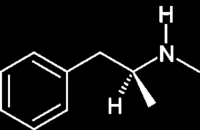 Metamfetamin - pervitin nejpoužívanější budivý amin, kdysi se předepisoval závislým na heroinu, používala jej německá vojska ve 2.