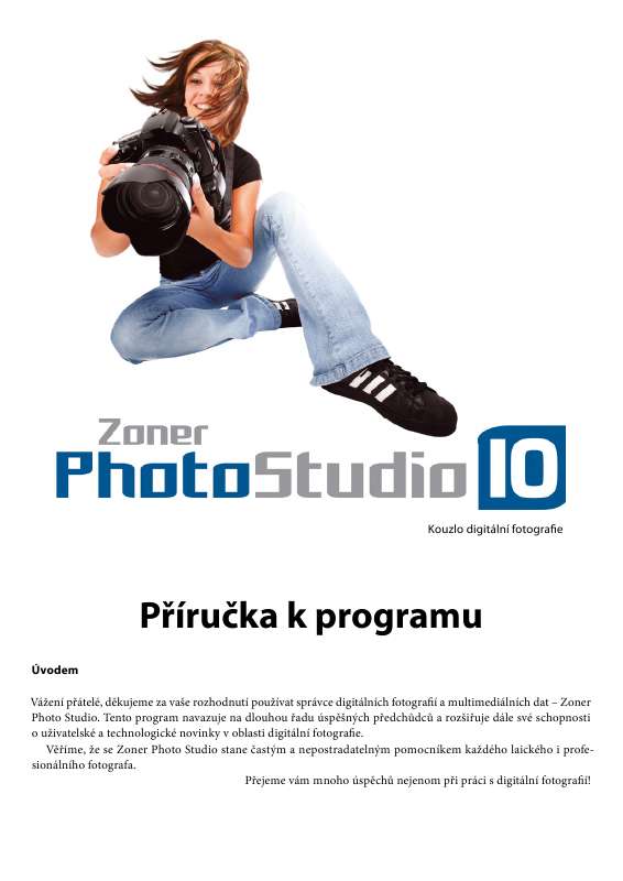Váš manuál ZONER PHOTOSTUDIO 10 - PDF Free Download