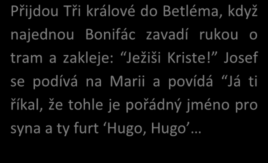 Vtipy :D název článku + stran Mojžíš bere hůl na dlouhý odpal, odpálí, míček letí, letí, už už padá do vody, když tu se voda rozestoupí, míček se odrazí ode dna a dopadne na green.