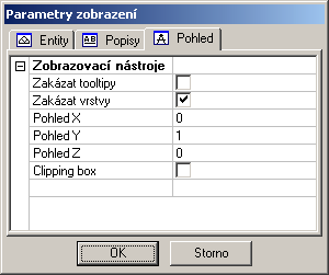 2. Popisy Zde se nastavuje jaká data mají být zobrazena u prutů, uzlů, zatížení,