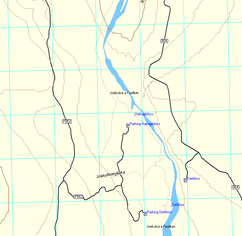 Možnost přespání v campu Asbyrgi, případně v NP Camping-Vergada ( GPS N65 56 00.8 W16 33 19.