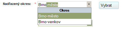 5.14.1. Textové pole Do textového pole zadáváte klávesnicí text nebo číselnou hodnotu. 5.14.2. Výběr z možností V ovládacím prvku Výběr z možností můžete myší zvolit jednu z nabízených variant. 5.14.3.