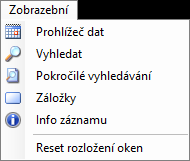 Ovládání Položka Ovládání slouží k přehrávání videostopy (spustit/zastavit přehrávání, přehrávání dopředu/dozadu, zrychlené přehrávání, pohyb po snímcích). Obr.