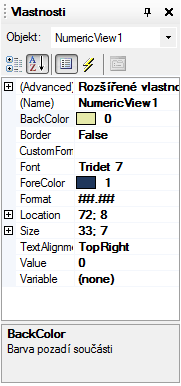 NumericEdit prvek sloužící k editaci proměnné KeyScreen tento prvek se používá pro přechod na jinou obrazovku po stisknutí tlačítka DetStudio nabízí 2 možnosti programování obrazovek.