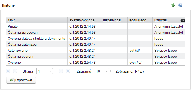 tisk - stáhnout doručený formulář ve verzi pro tisk (bez funkcí formuláře),