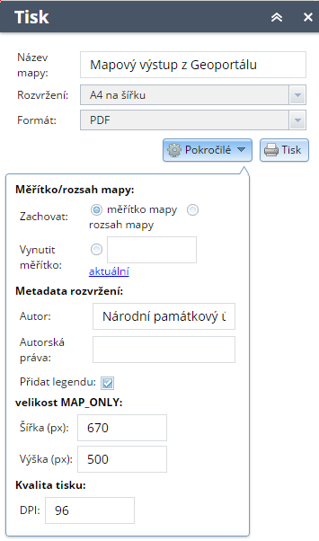 2:8 :: Záložky Mapové záložky slouží k uložení aktuálního výřezu (rozsahu) mapy.