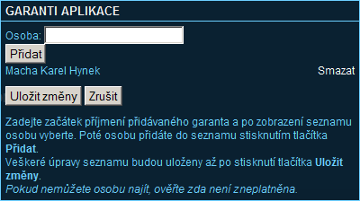 U údaje AIS, který chcete změnit, klikněte na odkaz Upravit, v novém okně zadejte novou hodnotu (hodnoty) a stiskněte tlačítko Uložit změny. Povinné parametry jsou označeny ikonou vykřičníku.