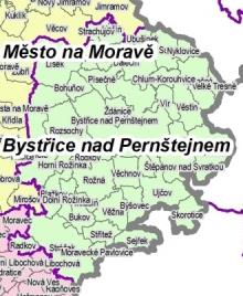 Obvod ORP Bystřice nad Pernštejnem Počet obyvatel obvodu ORP 20 190 Infrastruktura Cíle denní dojížďky Cíle turistické a jiné žel. sil. I., II.