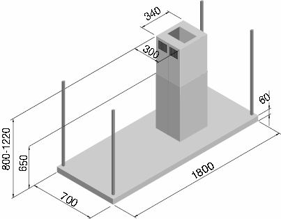 120 cm osvětlení: bodové dichroické halogenky nástěnný 90 cm 25126 nástěnný 120 cm 30776 ZEUS ISOLA ostrůvkový odsavač šířka: 150 a 180 cm motor: 850 m3/h tukové filtry: nerez osvětlení: bodové