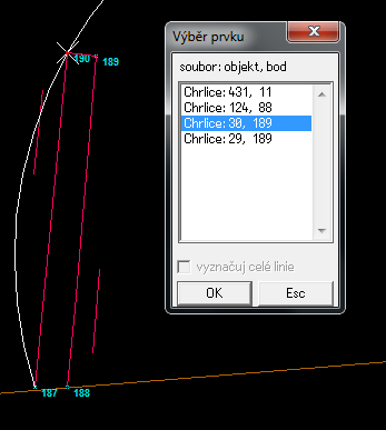 2. Oprava linie nulové délky Obr. 11.18 Zjištění krátkých linií, které tvoří duplicitu Počet chyb byl zjištěn 5.