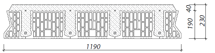 - Šířka panelu 600, 700, 900, 1000, 1200 mm - min.