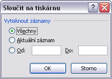 Do něj bude program dosazovat konkrétní údaje z řádků našeho seznamu. Tento postup zopakujeme pro všechna vybíraná pole.