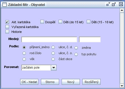 17 Aktualizace UNLOAD - vydávání unloadů bylo zastaveno v souvislosti se spuštěním základních registrů. Aktualizace adresáře - provedení "ruční" aktualizace modulu Adresáře dle EO.