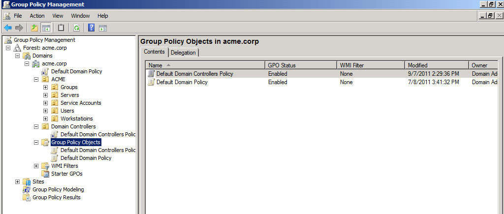 - Administrative Tools Group Policy Management (gpmc.