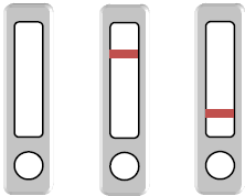Pozitivní Rotavirus a Adenovirus Negativní Rotavirus a Adenovirus Žádné testovací linie INVALIDNÍ V okénku zařízení se neobjeví pásek v kontrolní oblasti.