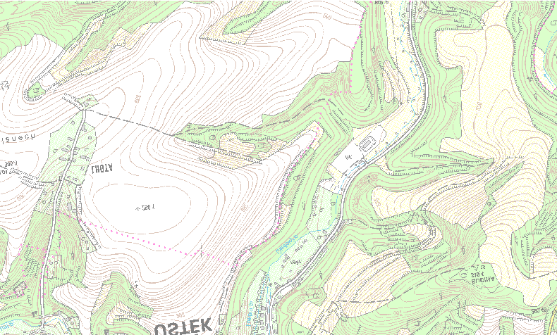 6.1 Orientační mapa evropsky významné lokality CZ0423656 Úštěk - kostel,