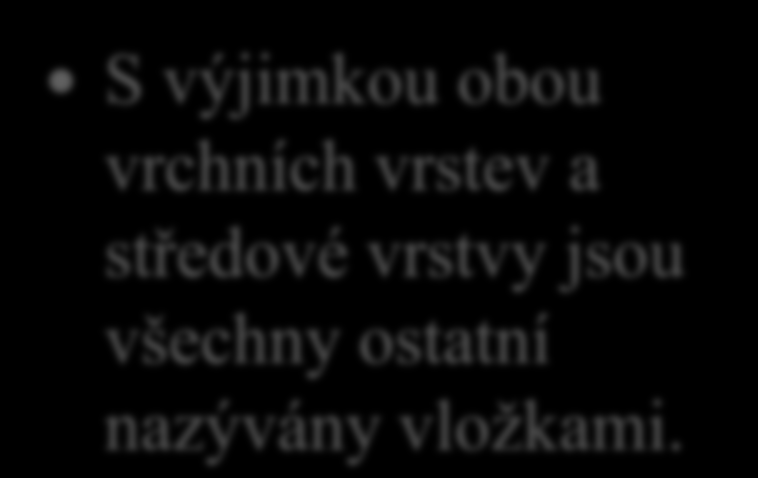 Výroba překližek 3. Jaké vrstvy překližek nazýváme vložky?