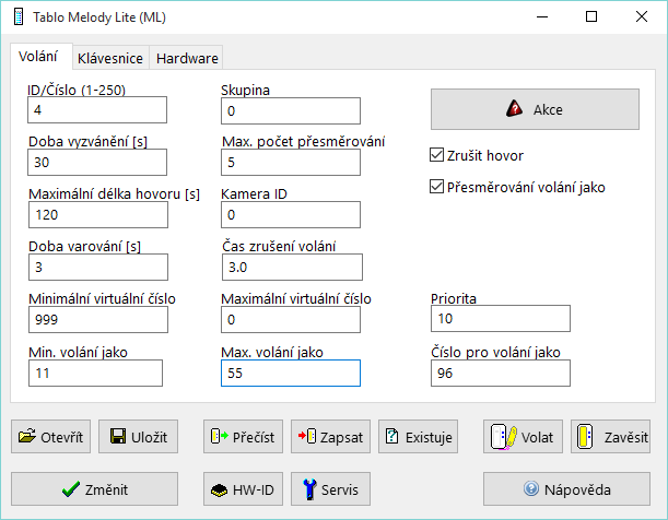 2 Příklady nastavení Melody systému s GSM2 modulem z praxe Níže jsou popsané vybraná nastavení, která se v praxi nejčastěji vyskytují. Jednotlivé příklady lze vzájemně kombinovat. 2.