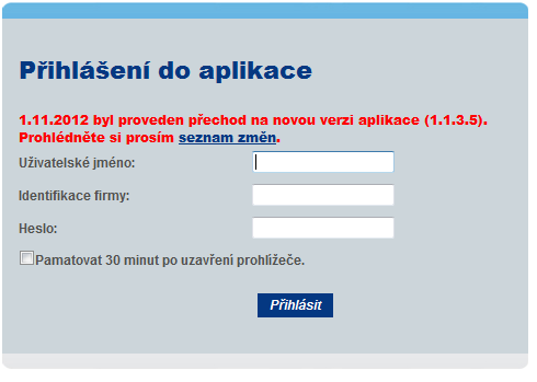 menu aplikace Zákazník kompletní správa adresáře příjemců včetně importů/exportů Zásilka vytváření, editace, tisky, importy, exporty zásilek, archiv zásilek Číselné řady