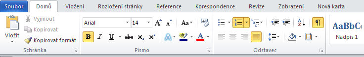 L7 Vzhled dokumentu Oddíly Oddíly Oddíly se používají tam, kde je potřeba vytvořit odlišné uspořádání textu, např.