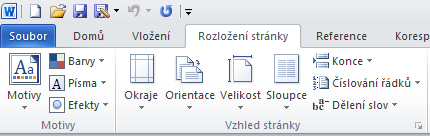 L9 Příprava pro tisk - Vzhled stránky Co je nutné vysvětlit Okraje dokumentu Nastavení okrajů v dokumentu Orientace stránky