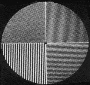 1 Prostorová rozlišovací schopnost K jednoduchému vizuálnímu testování rozlišovací schopnosti (příp. linearity) kamery se používají transmisní tzv. bar-fantomy.