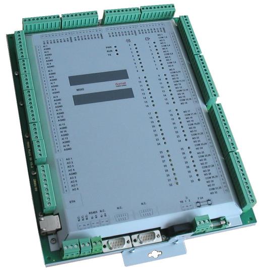 MXIO Kompaktní I/O modul Shrnutí Kompaktní I/O modul MXIO je mikroprocesorem řízený komunikativní modul se skladbou I/O optimalizovanou pro aplikace VVK a domovní techniky.