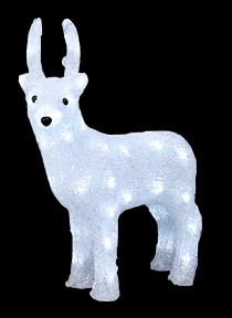 35 cm 38 cm 11,5 cm 38 cm 36 cm LED Mikuláš barevný 6153-203, 48 LED, výška 36cm, šířka 20 cm, přívod 5 m, pro venkovní použití, oddělovací transf.