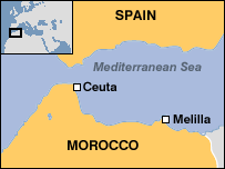 Cesty do Španělska Vstupní brána do Evropy 3 možné cesty Ceuta a Malilla Kanárské ostrovy Andaluské pobřeží Cesta po souši