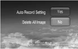 - Nastavení automatického ukládání - Nastavení bezdrátového audiosluchátka snímků a smazání paměti 7.