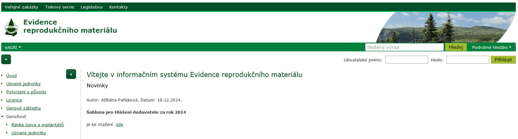 2 Uznané zdroje reprodukčního materiálu lesních dřevin 2.