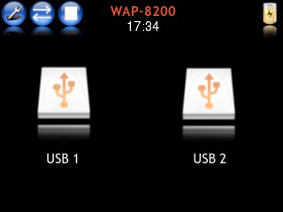 Audiomanager USB Umožňuje procházet diskem USB a přehrávat skladby.