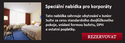 Nastavení cen se týká korporátních klientů, kteří mají v plánu hotel Clarion navštěvovat častěji a chtějí uzavřít s hotelem korporátní smlouvu.