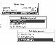 180 Úvod Příklad: Nastavení Čas Datum Nastavit datum: 23. ledna 2012 Stisknutím tlačítka CONFIG zobrazíte nabídku Settings (Konfigurace systému).